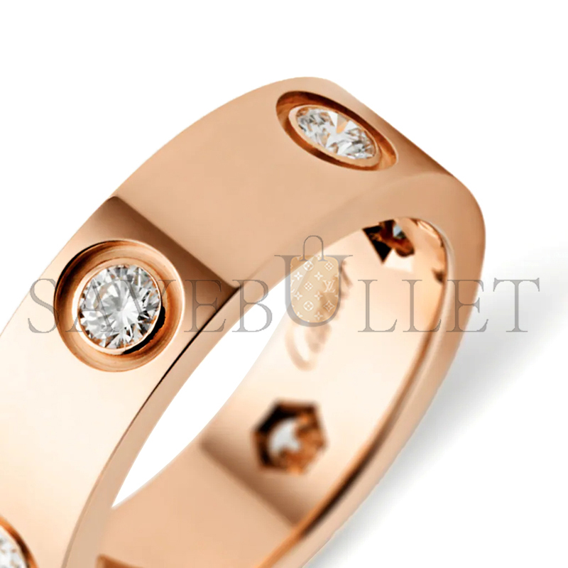CARTIER LOVE RING, CLASSIC MODEL, 6 DIAMONDS B4097500